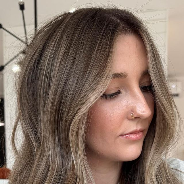 Gabby | Oregon Hairstylist on Instagram: "l i v e d i n c o l o r 🌴 she had completely virgin hair & creating lived in color on a clean slate is probably the best thing ever!!! full teasylight + tip outs, color melt and textured layers. + root 6n 6nb + gloss 9nw 8gi 9n #oregonhair #oregonhairstylist #pdxhairstylist #pdxhairstylist #portlandhairstylist #portlandhair #livedincolor #bronde #dimensionalbrunette #balayage #brunettebalayage" Balayage On Level 7, Balayage Hair Fair Skin, 9n Hair Color, Virgin Hair Balayage, Grown Out Lived In Blonde, Short Hair Brown Blonde, Cool Toned Brunette Hair, Root Stretch Brunette, Ashy Bronde Balayage Brunettes