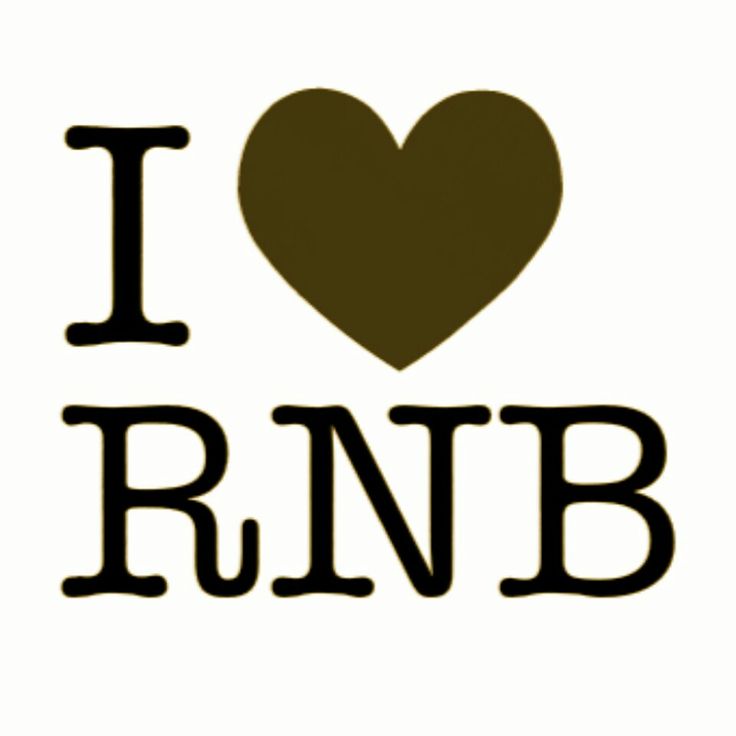 i love rnb with a heart on it