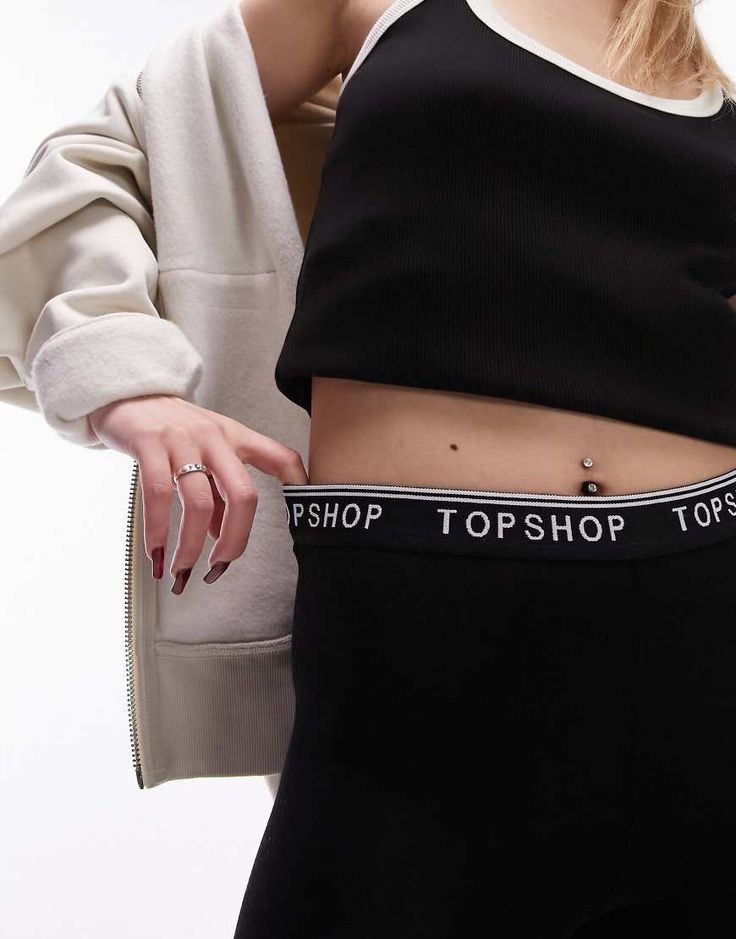 Pants & Leggings by Topshop Petite Welcome to the next phase of Topshop Branded design High rise Elasticized waistband Slim fit Petite Leggings, Elastic Leggings, Petite Pants, Asos Curve, Sunglasses Shop, Sneaker Shopping, Tee Shop, Color Trends, Pants Leggings