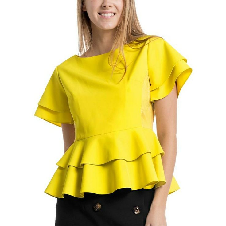 Nwt Beautiful Gracia Ruffles Blouse Top, Back Zipper, Side Lace Details, Short Sleeve Yellow Lime Color Size S M L Measurements When Flat, S - 14.5" Waist, 17" Pit To Pit, M - 16" Waist And 18.5" Pit To Pit, For L - 17" Waist And 19.5" Pit To Pit. Bundle And Save!! Make A Rasonable Offer!! Fitted Workwear Top With Ruffle Hem, Short Sleeve Ruffle Hem Blouse For Work, Peplum Top With Ruffles For Workwear, Short Sleeve Blouse With Ruffle Hem For Work, Ruffled Peplum Tops For Work, Ruffled Peplum Top For Workwear, Short Sleeve Workwear Blouse With Ruffle Hem, Peplum Blouse With Ruffles For Work, Summer Peplum Top With Ruffles For Work