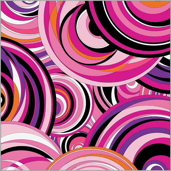 an abstract background with pink and purple circles