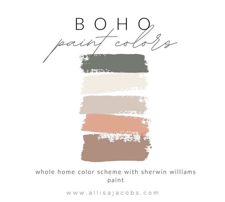 the color scheme for boho paint colors