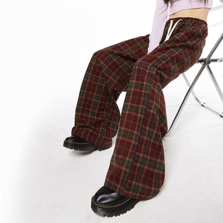 Size: Upgrade your wardrobe with our Casual Plaid Pants. Designed with a stylish plaid pattern, these pants are perfect for any casual occasion. Made with high-quality fabric for ultimate comfort and durability. Elevate your fashion game with these versatile and trendy pants. S: Waist: 66cm/ 26.0 in, Hips: 122cm/ 48.0 in, Length: 99cm/ 38.9 inM: Waist: 70cm/ 27.6 in, Hips: 126cm/ 49.6 in, Length: 101cm/ 39.8 inL: Waist: 74cm/ 29.1 in, Hips: 130cm/ 51.2 in, Length: 103cm/ 40.6 inXL: Waist: 78cm/