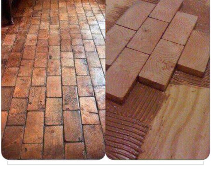 the before and after pictures of a brick floor