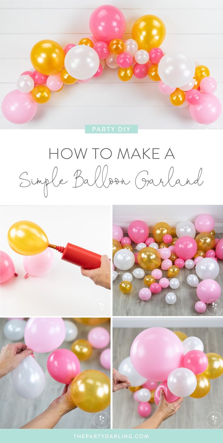 how to make a balloon garland