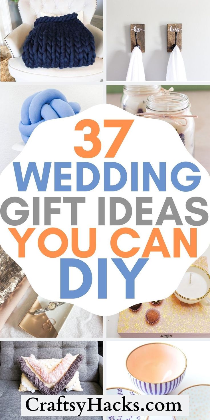 the words 37 wedding gift ideas you can diy