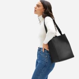 The Italian Leather Studio Bag Black – Everlane Versatile Crossbody Bucket Bag For On-the-go, Modern Box Bag For On-the-go, Classic Leather Shoulder Backpack For On-the-go, Versatile Everyday Crossbody Shoulder Bag, Everyday Versatile Crossbody Shoulder Bag, Versatile Satchel Shoulder Bag For On-the-go, Versatile Tote Satchel For On-the-go, On-the-go Bucket Bag With Removable Pouch, Versatile On-the-go Tote Shoulder Bag