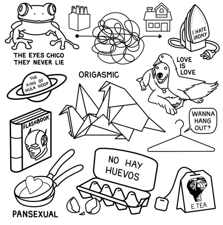 coloring pages with different things to color