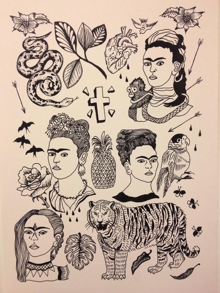 an image of some people and animals in black ink