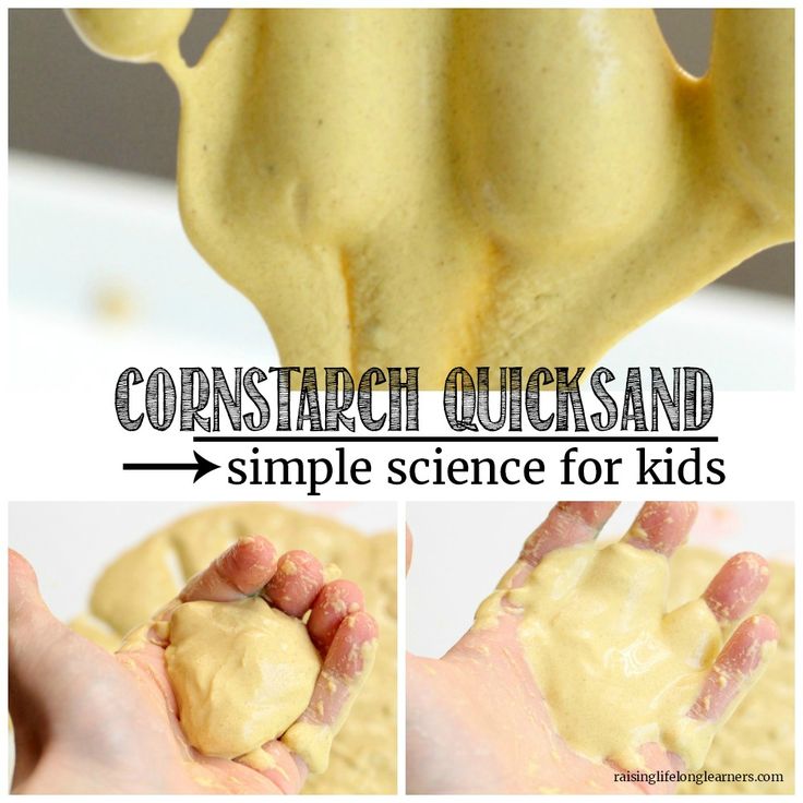 Kids will love this fun demonstration of a Non-Newtonian fluid with cornstarch quicksand! The sand is fun to play with and kids will love it! Jungle Science Experiments, 1st Grade Science Projects, First Grade Science Projects, Build A Bird Feeder, Grow A Rainbow, Classroom Recipes, Newtonian Fluid, Alchemy Lab, Steam Kids