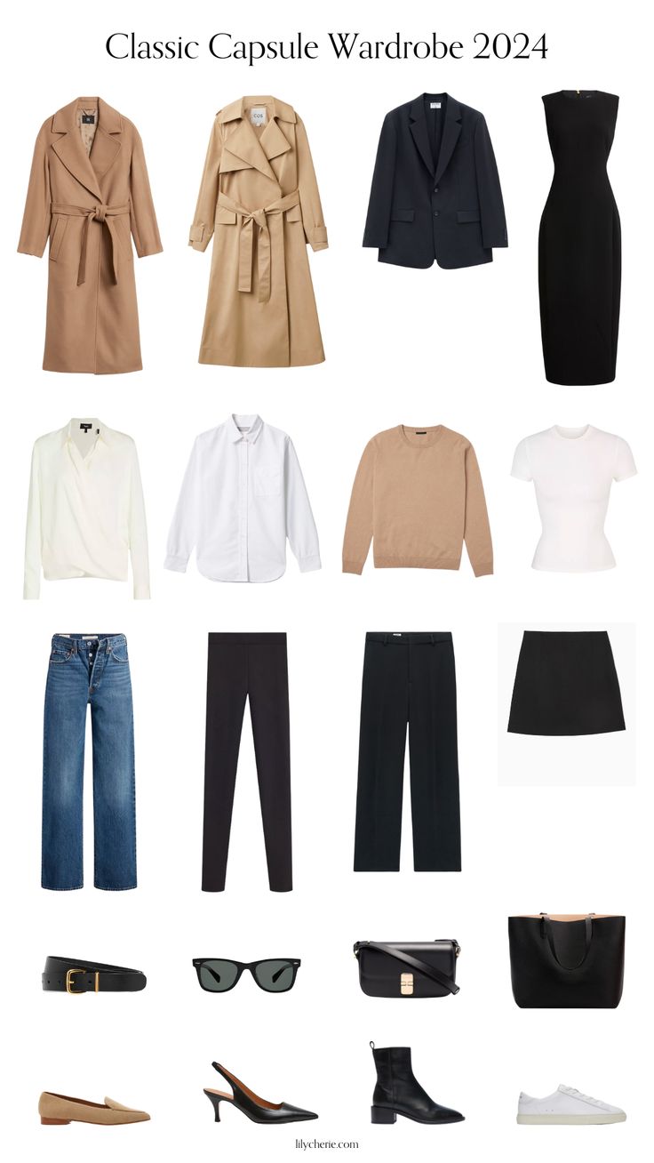 If starting a capsule wardrobe is one of your resolutions for 2024, look no further. I’m sharing everything you need to know on how to create a capsule wardrobe in 2024 Preppy Capsule Wardrobe, Basic Capsule Wardrobe, Capsule Wardrobe Dresses, French Style Clothing, Create A Capsule Wardrobe, How To Have Style, Capsule Wardrobe Checklist, Capsule Wardrobe Basics, Classic Capsule Wardrobe