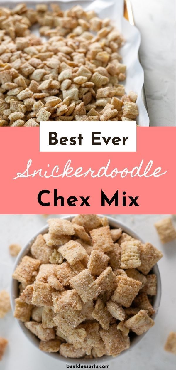 the best ever snickkerdoodlele chex mix