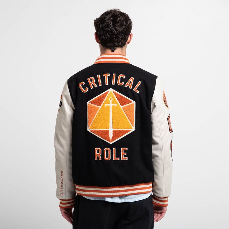 Campaign Varsity Jacket Mens Resort Wear, Patch Letters, Embroidered Lettering, Varsity Cardigan, Geeky Fashion, Marvel Hoodies, Chenille Patch, Flex Fit Hats, Star Wars Tees