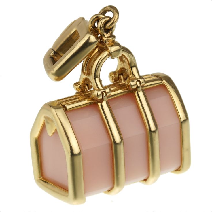 Louis Vuitton Yellow Gold Rose Quartz Bag Charm 18673han000 Luxury Rose Gold Jewelry With Box Clasp, Luxury Pink Jewelry With Logo Charm, Luxury Gold-tone Jewelry As A Gift, Luxury Bags With Logo Charm For Gift, Luxury Rectangular Jewelry With Gold-tone Hardware, Luxury Pink Rectangular Jewelry, Elegant Rose Gold Jewelry With Logo Charm, Elegant Gold Bag With Logo Charm, Luxury Everyday Jewelry With Logo Charm