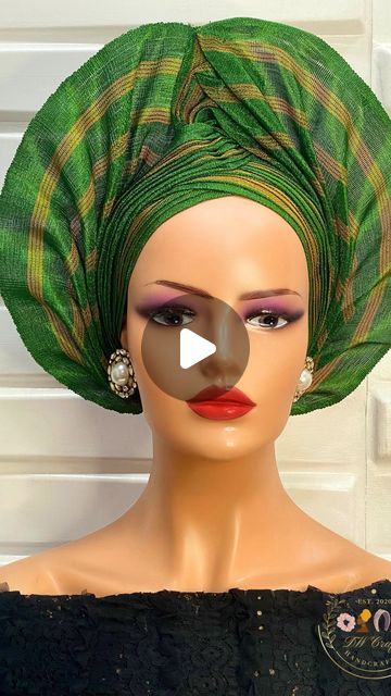 Gold Aso Oke, Autogele Styles, Aso Oke, Hand Tie, Thank You So Much, Get Ready, Green And Gold, Asos, Green