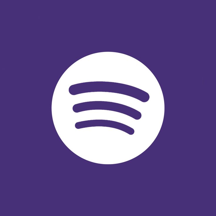 the spot logo in purple and white on a dark background with an image of a circle