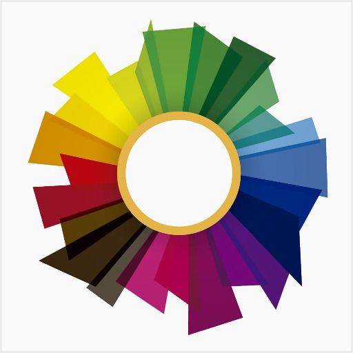 the color wheel has many different colors to choose from