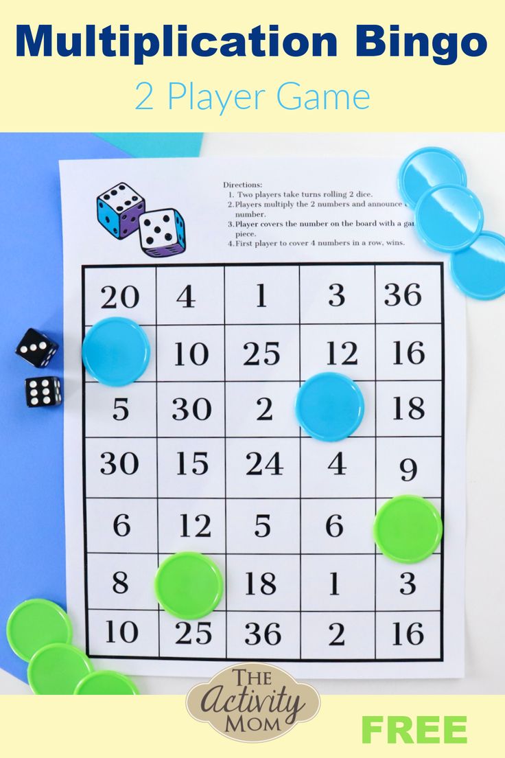 a printable game for kids to play with the numbers and dices on it