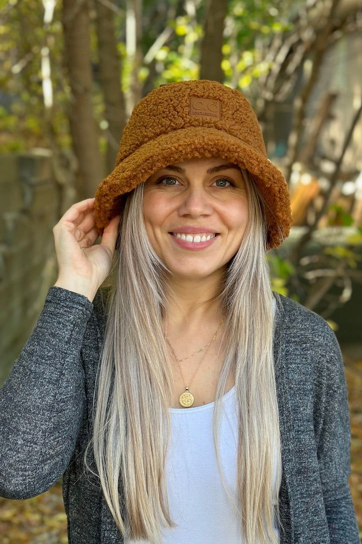 Why not be both cute and cozy? This bucket hat will fit the bill on both accounts. 100% Faux Sherpa. One size. Sherpa Bucket Hat, Birthday Congratulations, The Bill, Animal Books, Denim Jumpsuit, Cardigan Tops, Bottom Clothes, Backpack Purse, Book Gifts