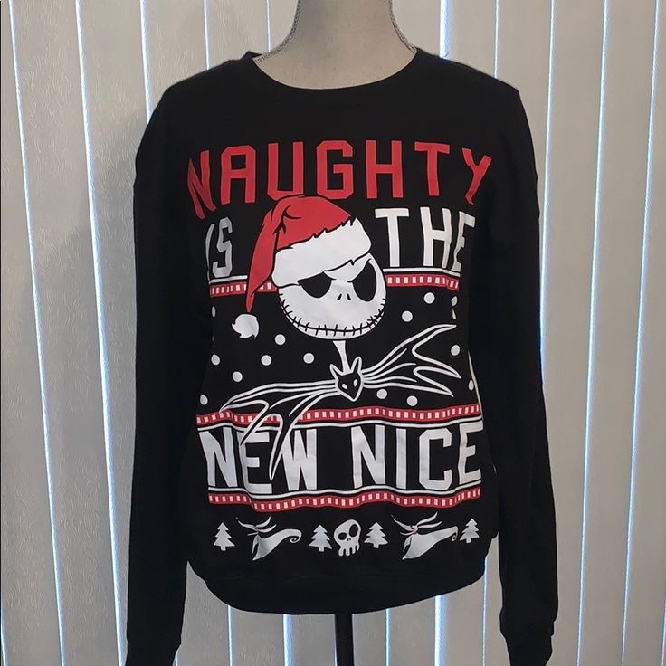 Disney Tim Burton’s The Nightmare Before Christmas Children’s Sweatshirt Brand New Without Tags / Nwot Size: L (11-13) I Ship Same Day, Except When The Post Office Is Closed. In That Case, I Ship As Soon As They Open. All Items From A Smoke Free Home. No Trades. Open To Reasonable Offers! Happy Shopping! Disney Letter Print Sweatshirt For Winter, Disney Graphic Print Top For Winter, Disney Graphic Print Tops For Winter, Black Long Sleeve Disney T-shirt, Christmas Long Sleeve Tops With Character Print, Disney Holiday Tops For Winter, Disney Style Holiday Tops For Winter, Disney Crew Neck Holiday Tops, Holiday Crew Neck Top With Character Print