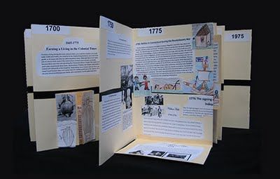 an open brochure with pictures on it