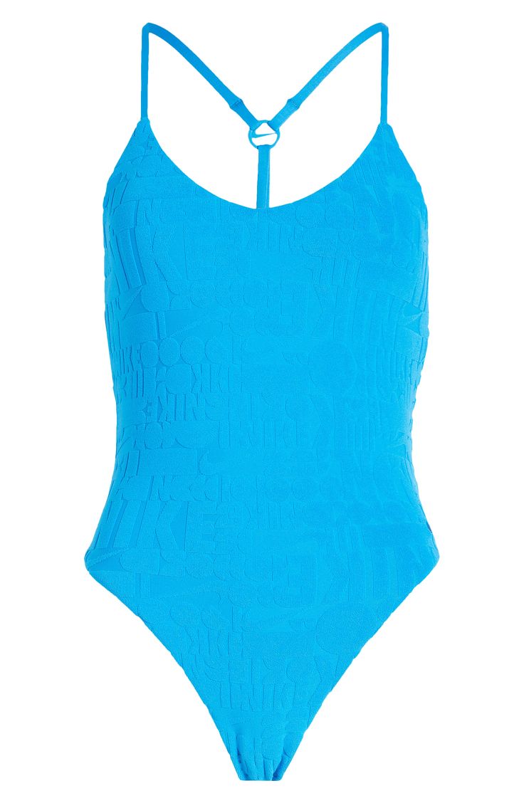 The flattering shape of this one-piece starts with a scoop neckline that gives way to an elongating T-strap design along the open back. T-strap back Full back coverage Lined 93% recycled polyester, 7% spandex Hand wash, line dry Imported Nike Summer Pool Bodysuit, Nike Beachwear Swimwear For Summer, Nike Summer Beachwear Swimwear, Nike One-piece Swimwear For Summer, Nike Beach Swimwear, Nike Stretch Bodysuit For Beach, Nike Sleeveless Bodysuit For Beach, Nike Fitted Bodysuit For Beach, Nike Retro