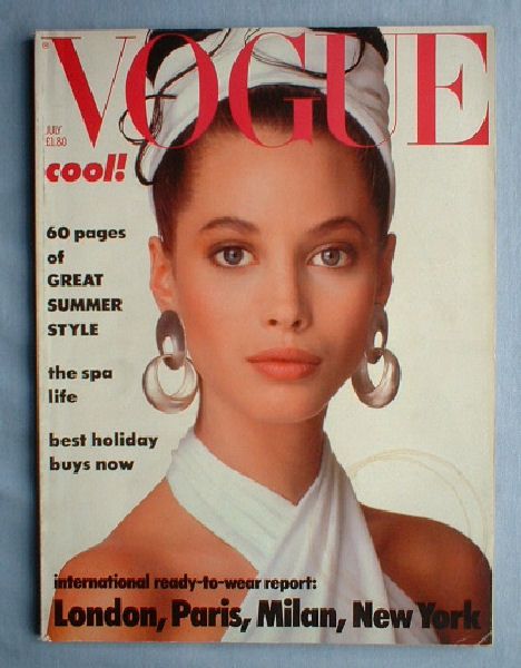 a magazine cover with an image of a woman wearing earrings on the front and back