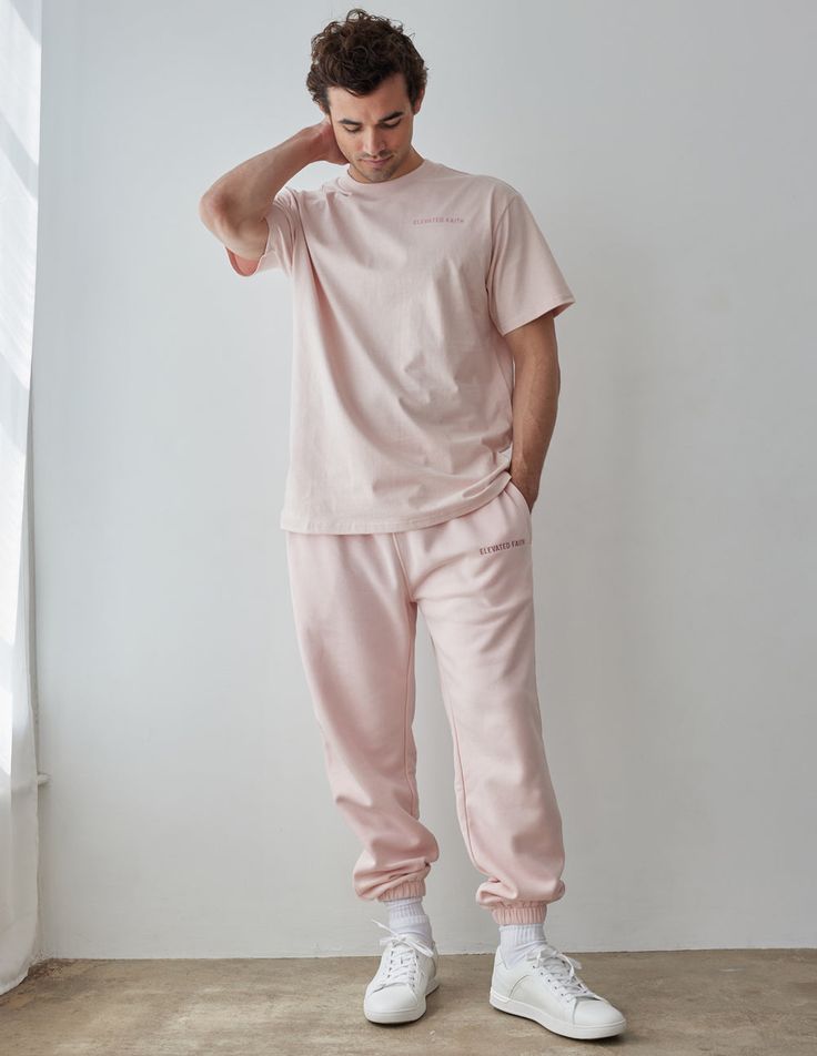 The Basics Lotus Unisex Sweatpant is made with our Premium Blend Fleece and is designed to be worn year-round, made to last.    Size: Model is 6'0" and wearing a size Large. Fit:  Relaxed, Unisex Fit Color:  Lotus Composition:  70% Cotton, 30% Polyester Features:  Super Soft, Pre-Shrunk, Hidden Drawcord,  Embroidered Logo on Left Leg Basic Lounge Pants With Side Pockets, Relaxed Fit Sportswear Pants For Loungewear, Cotton Trousers Activewear For Loungewear, Relaxed Fit Sportswear Sweats, Pink Relaxed Fit Sweatpants For Jogging, Relaxed Fit Pink Activewear With Ribbed Cuffs, Pink Bottoms With Relaxed Fit And Straight Hem, Relaxed Fit Pink Pants For Jogging, Pink Pants With Ribbed Cuffs For Loungewear