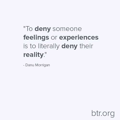 a quote from danu mornigan on being someone's feelings or experiences