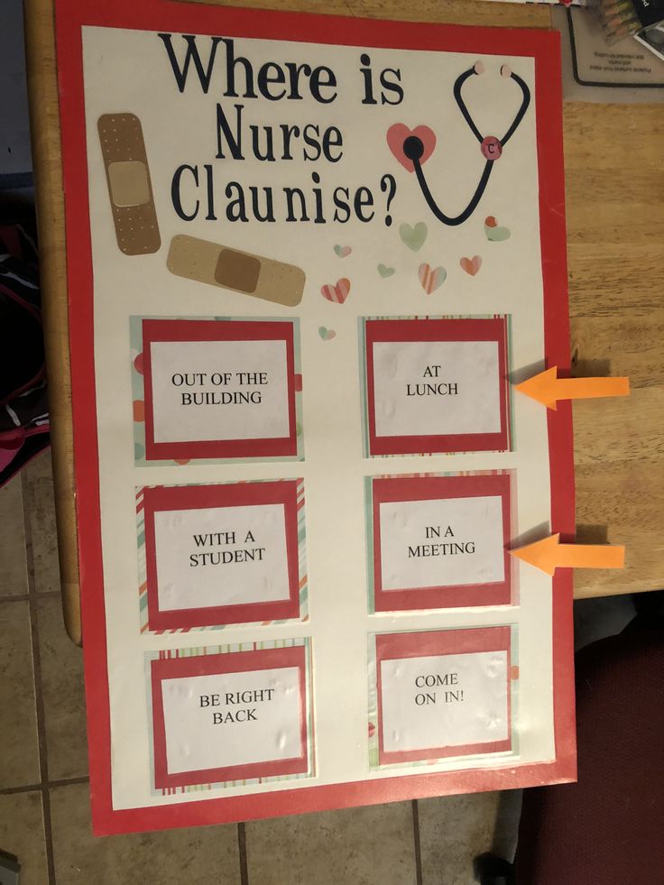 there is a sign that says where is nurse clause?