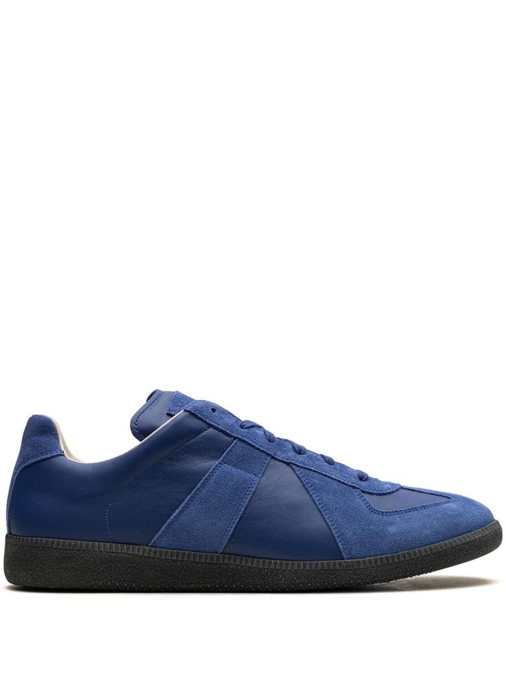 blue calf leather/calf leather logo patch at the tongue round toe front lace-up fastening branded insole gum-rubber sole These styles are supplied by a premium and authenticated sneaker marketplace. Stocking only the most sought-after footwear, they source and curate some of the most hard to find sneakers from around the world. Maison Margiela Replica Sneakers, Margiela Replica Sneakers, Replica Sneakers, Maison Margiela Replica, Margiela Sneakers, Margiela Replica, Chic Sneakers, Balenciaga Track, Brown Sneakers