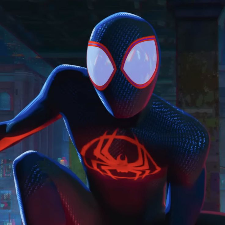 the amazing spider - man from disney's animated movie, into the spider - verse