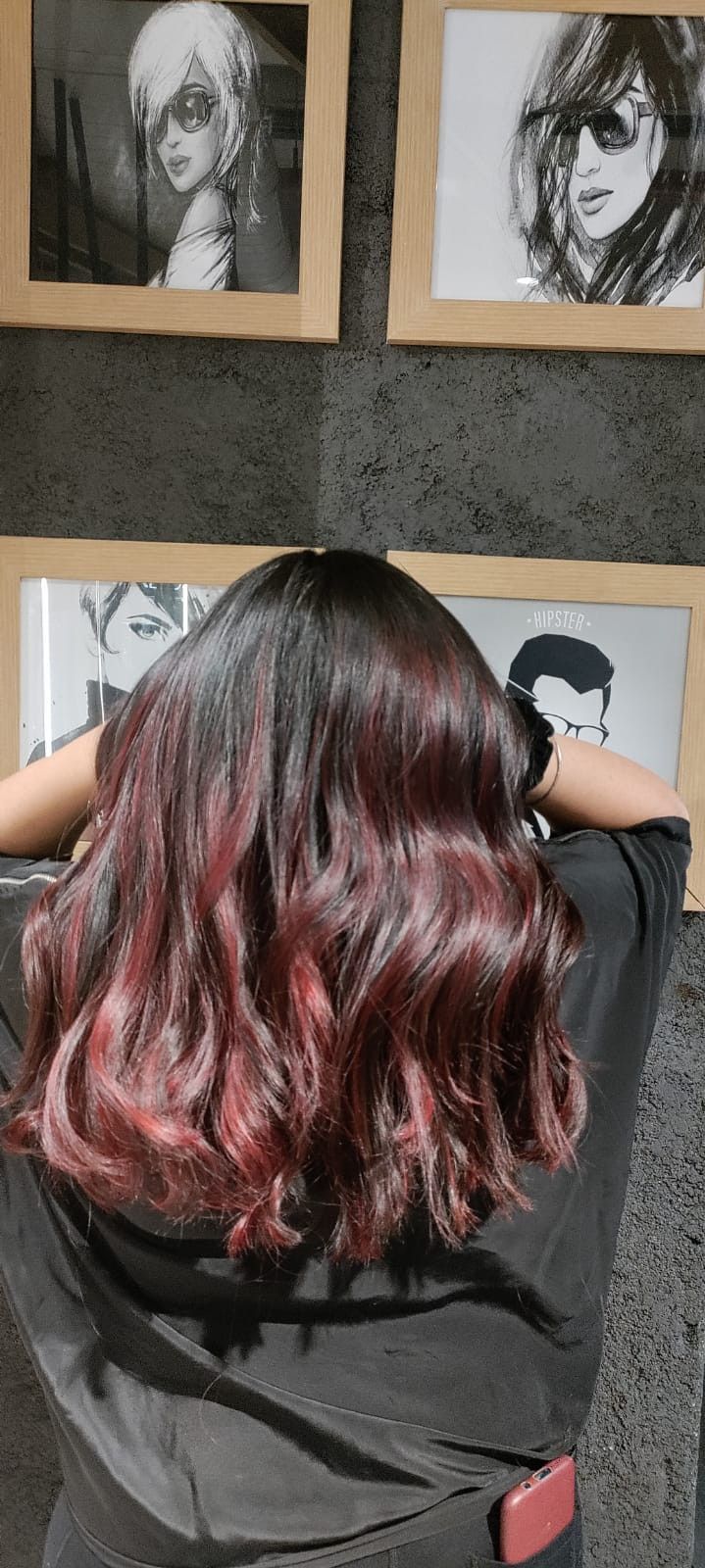 Red Hair Colour Without Bleach, Red On Black Hair No Bleach, Hair Colour On Black Hair Without Bleach, Black Hair Dyed Red Without Bleach, Non Bleached Hair Colour, Brown Hair Colour Without Bleach, Hair Color For Dark Hair Without Bleach, Without Bleach Hair Color For Black Hair, Colors To Dye Brown Hair Without Bleach