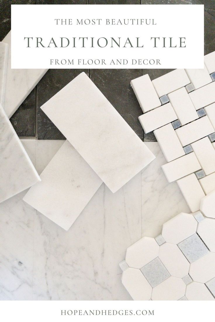 the most beautiful traditional tile from floor and decor in white, grey and black marble