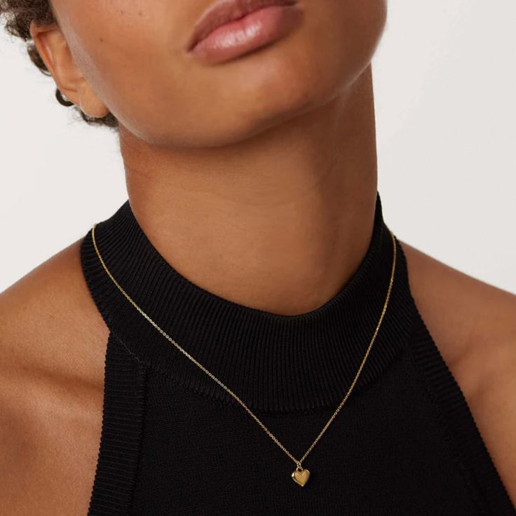 Radiate elegance with the Golden Heart Necklace, crafted for sophisticated women. Embrace its allure, elevate your style, and captivate with exquisite design. A treasure that enchants. Metal: 14K Gold Vermeil pendant Dimensions: 8 mm / 0.32" x 9 mm / 0.35" Chain Length: 40 cm / 15.75" with extensions from 40 cm to 45 cm (15.75" - 17.72") Elegant Heart Necklace Tarnish Resistant As Gift, Formal Fine Jewelry With Heart Charm, Formal Heart Charm Jewelry With Heart Pendant, Classic Heart Pendant Necklace With Birthstone, Formal Heart Pendant Jewelry With Heart Charm, Yellow Gold Pendant For Valentine's Day, White Gold Fine Jewelry Heart Necklace, Classic Heart Necklace For Gift, Elegant Formal Heart Necklace With Birthstone