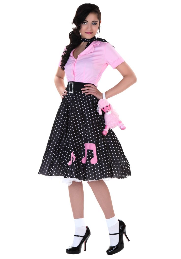 Womens 50s Costume, Sock Hop Outfits, Sock Hop Costumes, Grease Theme, 50s Sock Hop, 50s Costume, Knit Fabric Dress, 1950s Women, Plus Size Costume