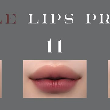 the lips are shown with different shapes and colors