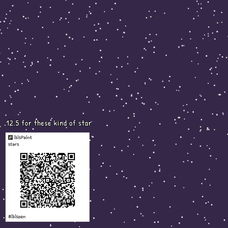 a computer screen with a qr code on it and stars in the night sky