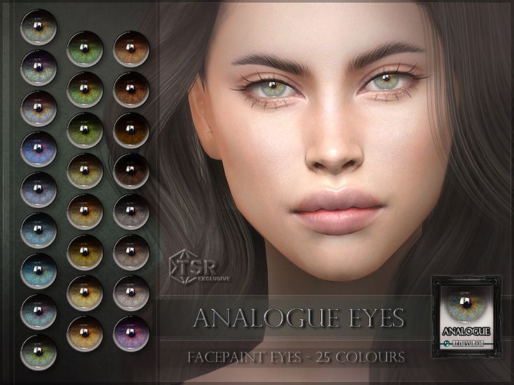 an image of a woman's eyes with different colors