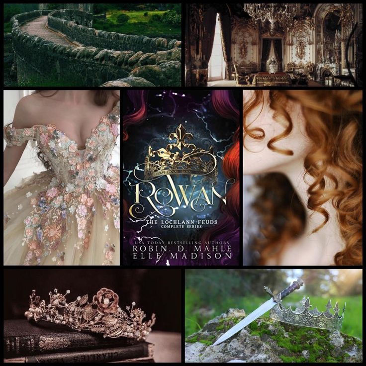 a collage of photos with princesses, tiaras and gowns in them