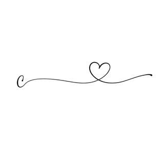 a black and white line drawing of two hearts on top of each other with the word love