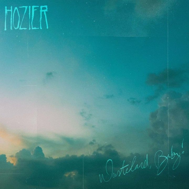 an image of the sky with clouds and words written on it that say hozier