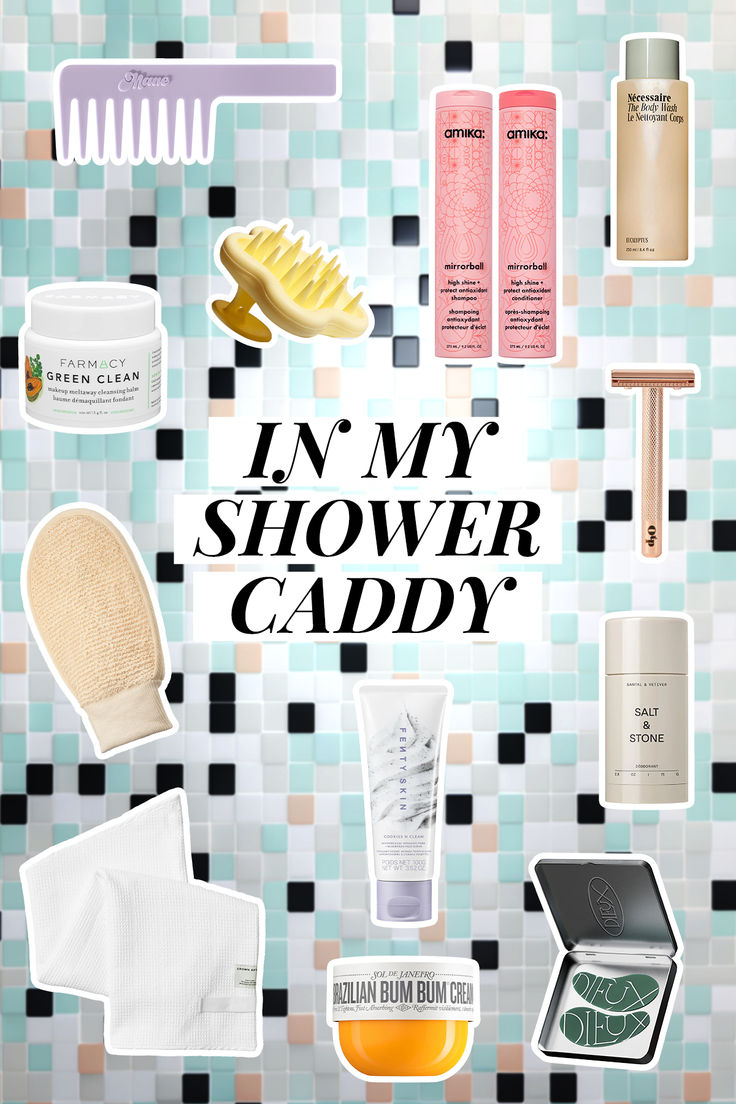 Showering away from home isn’t always the most enjoyable experience… But with some help from a few comfort products.

Fenty Skin Cookies N Clean Face Scrub, Nécessaire The Body Wash, amika Mirrorball Shampoo + Conditioner, Salt & Stone Deodorant, Farmacy Green Clean Cleansing Balm, SEPHORA COLLECTION Bath Mitt, BREAD BEAUTY Scalp Massager, Crown Affair Hair Towel, OUI the People Weighted Razor, Sol de Janeiro Bum Bum Body Cream, Dieux Eye Patches, Mane Knot Ur Avg Wide-Tooth Hair Comb Amika Mirrorball, Farmacy Green Clean, Unrealistic Wishlist, Crown Affair, Fenty Skin, Salt Stone, Green Clean, Sephora Skin Care, Scalp Massager