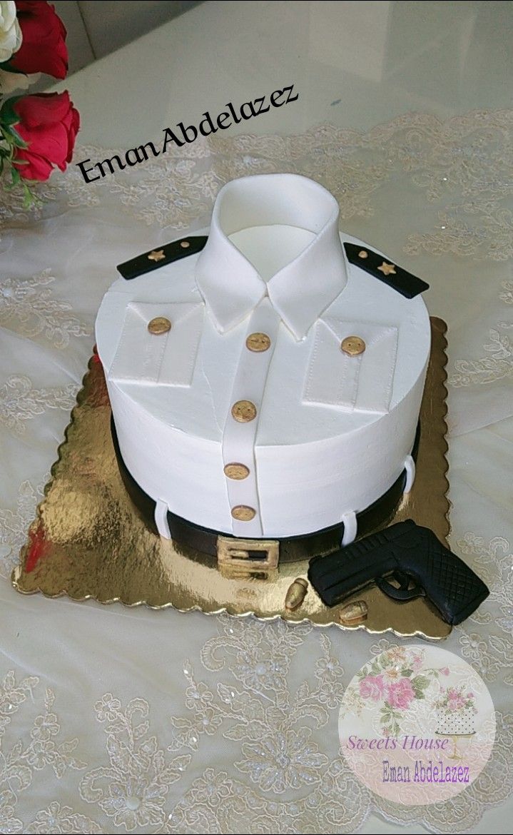 Police Cakes, Chef Cake, Fondant Cake Designs, Cake Borders, Cakes For Men, Girl Cakes, Fondant Cake, Fondant Cakes, Cake Designs