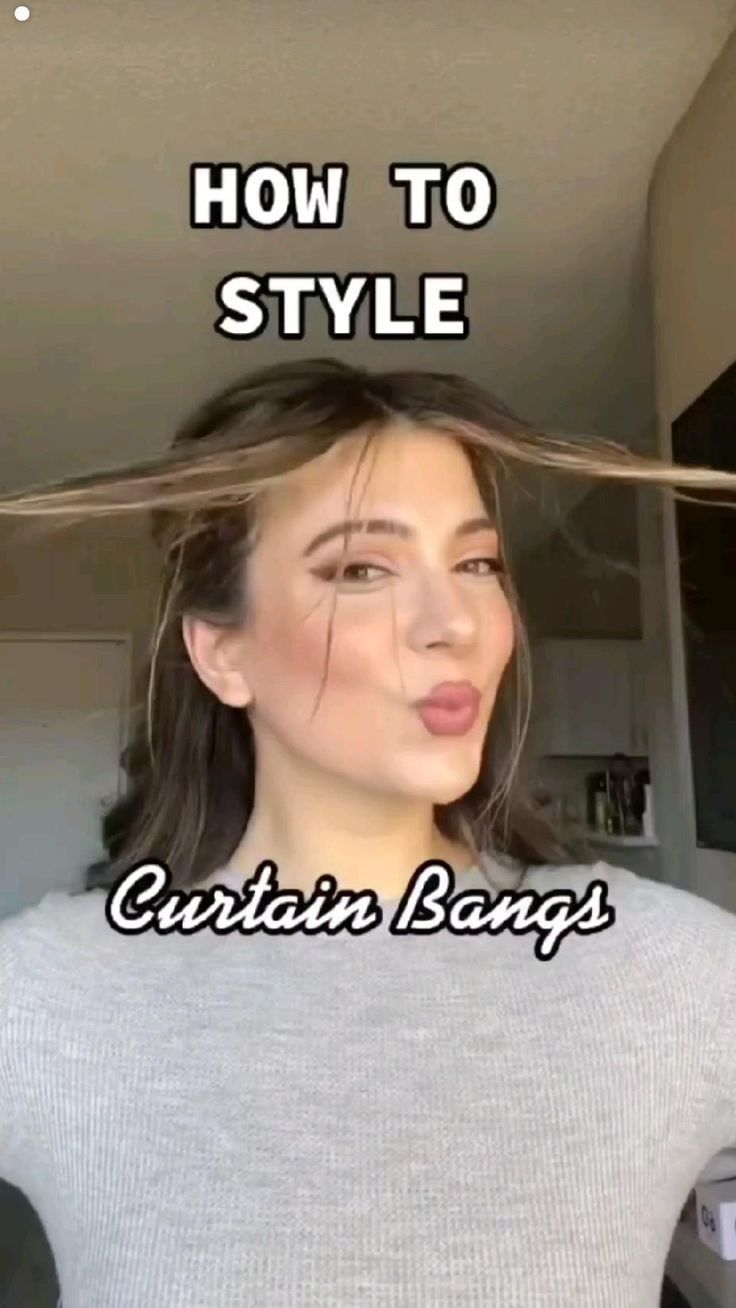 Pin by ♡!#𝑌𝑎𝑘𝑎𝑚𝑜𝑧#!♡ on Idea Pins by you in 2022 | Hair tutorial, Hair styles, Hair highlights Hair Face Framing, Bangs Face Framing, Framing Bangs, Bangs Wavy, Face Framing Curtain Bangs, Makeup Tip, Hair Curling Tips, Bangs With Medium Hair, Hair Tips Video