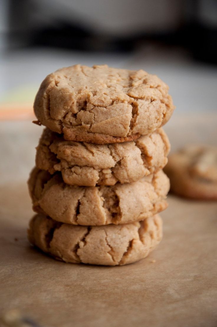 a stack of cookies sitting on top of a table