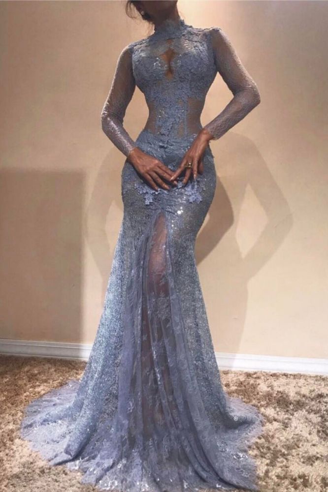 Prom Dresses High Neck, High Neck Evening Dress, Dresses High Neck, High Neck Prom Dress, Evening Dresses Uk, Mermaid Prom Dresses Lace, Long Sleeve Evening Gowns, Prom Dresses Long Mermaid, Mermaid Evening Gown