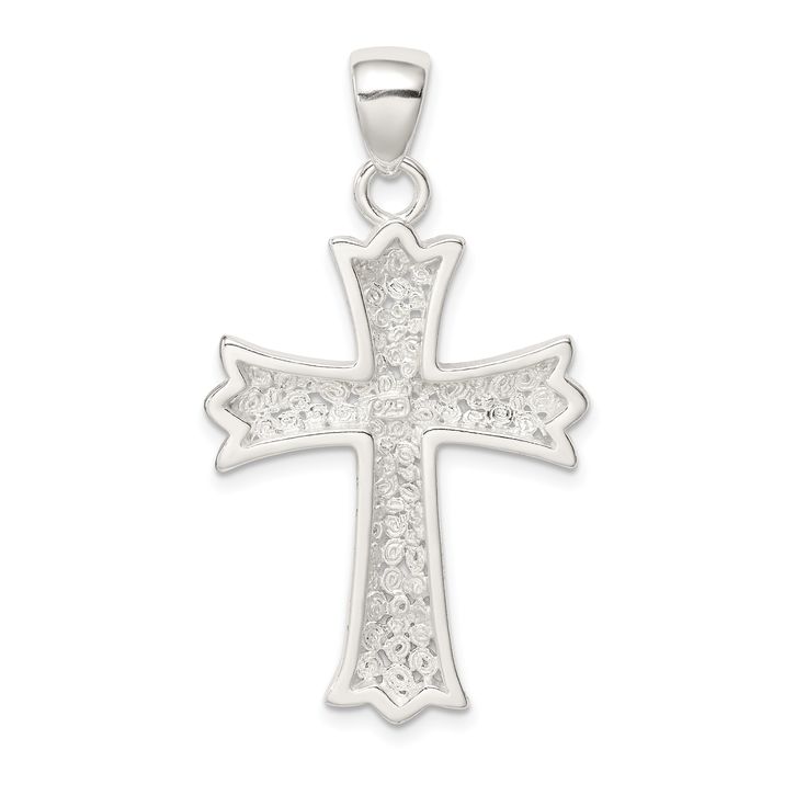 Sterling Silver Polished Finish Open Back Filigree Budded Cross Pendant, Average Weight 2.22 gm, Length of Item 40 mm, Width of Item 22 mm Elegant Sterling Silver Crucifix Charms, Elegant Sterling Silver Crucifix Jewelry And Charms, Elegant Sterling Silver Crucifix Jewelry, Sterling Silver Engraved Cross Pendant, Elegant Sterling Silver Cross Charms And Jewelry, Elegant Sterling Silver Cross Jewelry And Charms, Elegant Sterling Silver Cross Pendant, Engraved Sterling Silver Cross Pendant, Elegant Engraved Cross Pendant