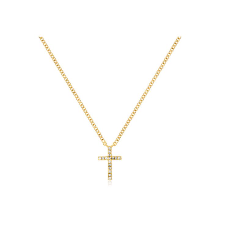 The Diamond Cross Stud Necklace is a special style to add to your lineup. Featuring .04 carats of pavé diamonds set in a cross pattern, this necklace delivers meaning and sparkle. Stud Necklace, Diamond Cross Necklace, Special Style, Studded Necklace, Diamond Cross, Cross Patterns, A Cross, Pave Diamonds, Cross Necklace