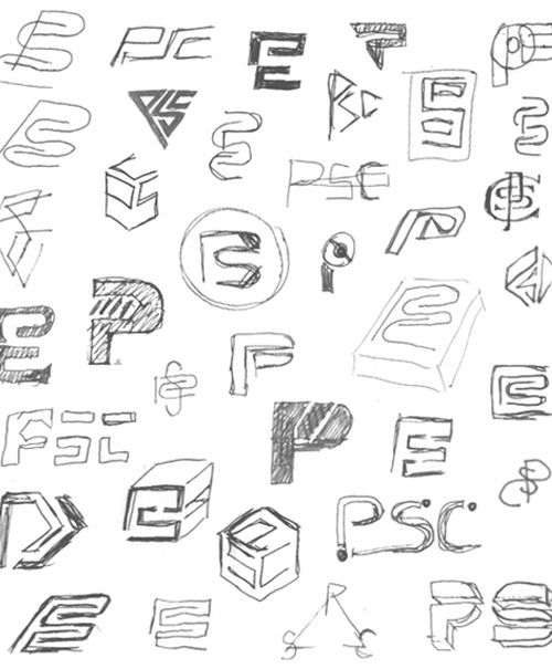 various hand drawn letters and numbers on white paper